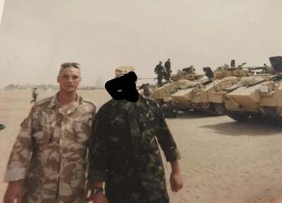 Tom on operations with the British Army
