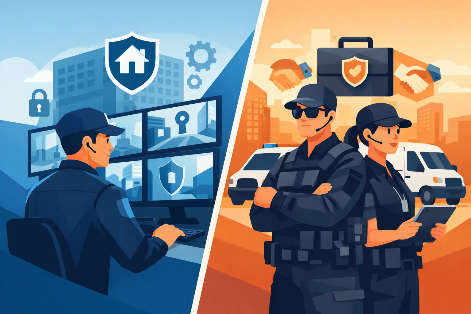 In House Security Versus Contractor Compared